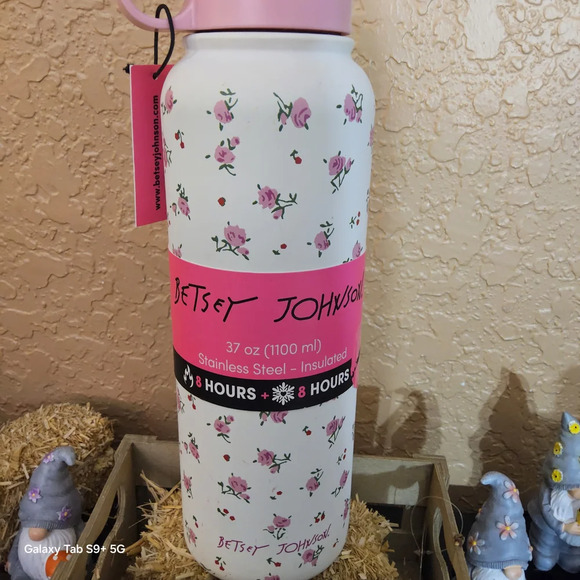 Betsey Johnson Floral Insulated Water Bottle - Picture 2 of 6